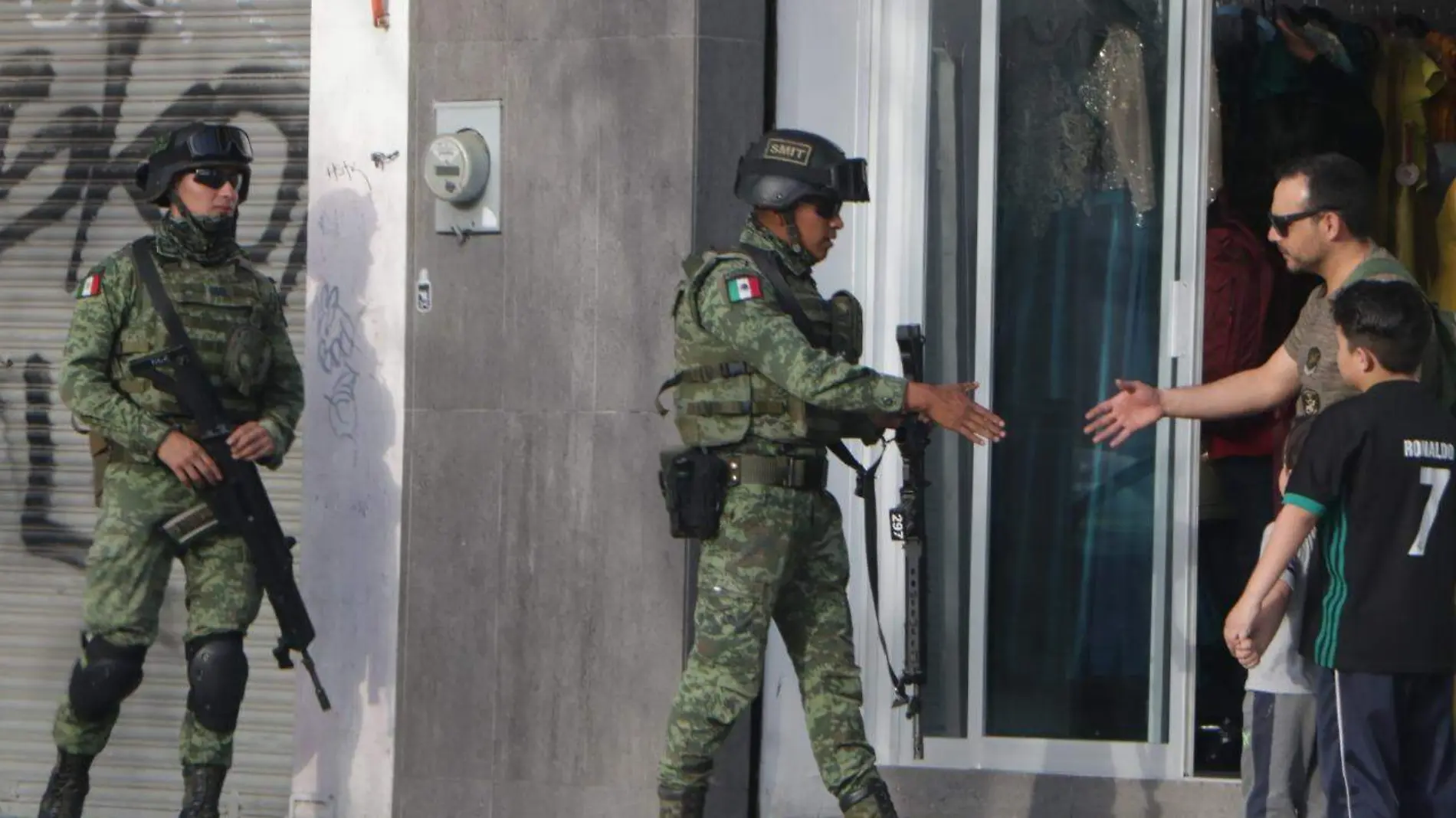 Militares resguardando Guadalajara